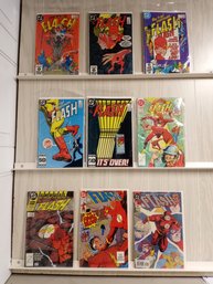 9 DC Comics, Flash Related, Many Bagged And Boarded