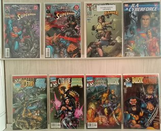 8 Image With DC, Top Cow Or Marvel Crossover Comics. Comics Are Bagged And Boarded.