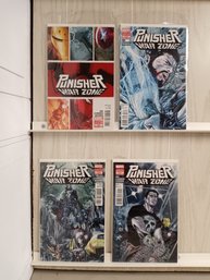 4 Marvel Comics, Punisher War Zone Limited Series, Issues #1, 3, 4 And 5