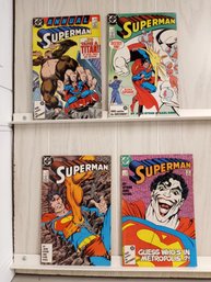 4 DC Comics, Superman Issues Annual #1 1987, #6, #7, And #9.