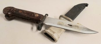 1947 East Berlin, Kbar  Knife With Sheath, @13' Long In Sheath Bayonet.