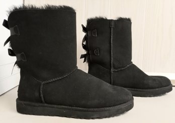 Pair Of Ugg Australia Boots, Black, Size 11