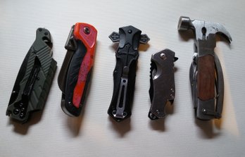5 Folding Knives Or Multi-tools