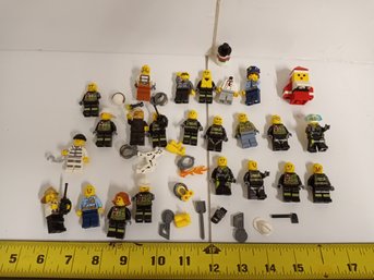 Lego Brand Figures, Most Fire-Men, Some Police See Pics For Content Of Lot