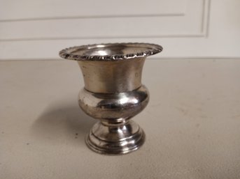 A Dainty Silver Vase, @3' Tall, Sterling Silver, 1.5 OZ (42.49g)