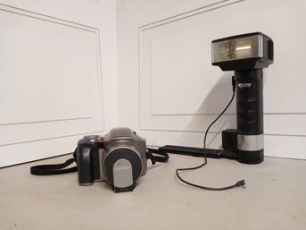 Olympus Camera And Metz Brand Light-stick