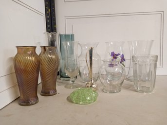 Collection Of Vases And A Flower Frog