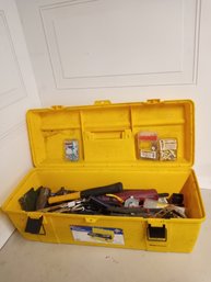 Tool Box (2' X 10') Full Of Various Hand Tools, See Pictures