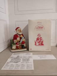 Santa Claus 2000, Limited Edition, Melody In Motion Figurine, Hand-painted Porcelain Bisque Finish