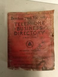 1927 Boston Business Telephone Directory
