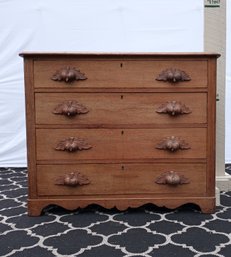 Antique  Dresser,  Hand Cut Dove Tails,  East Lake Style Handles., 4 Drawers, Height 33.5' Width 41'Depth 19'