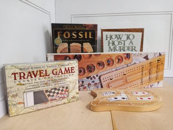 5 Board Games, Four Are In Original Boxes And Have Never Been Used.
