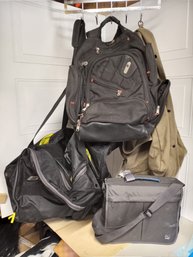 Lot Of 4 Different Bags, Includes A Bauer Duffle, Rothco Duffle, Ful Backpack And ResMed Pack