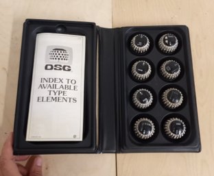 IBM Selectric Select-A-Type 'the Stasher', A Box Of 8 Different Typesetting Fonts For Vintage IBM Selectrics