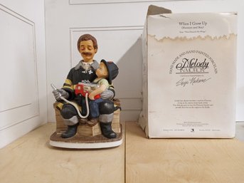 'When I Grow Up' Melody In Motion Figurine, Hand-painted Porcelain Bisque Finish