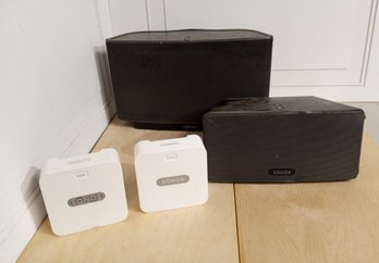 4 Sonos Brand Speakers Models Are: BRIDGE, PLAY: 3, PLAY: 5, And ZoneBridge