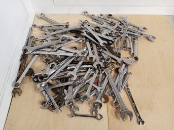 Huge Selection Of Wrenches. Different Makes, Sizes And Types