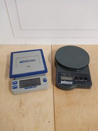 2  Parcel Scales: One A Pelouze Brand Model SP5, The Other A USPS