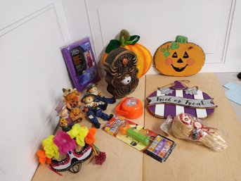 Bunch Of Halloween Decorations And Dcor, Some Still In Shrink-wrap