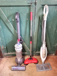 Steam Mop, Scrubber Broom, Vacuum Cleaner