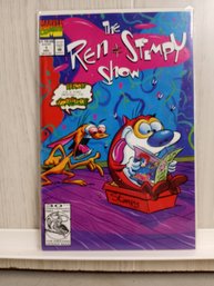1  Issue Of The Ren & Stimpy Show Comic From Marvel Comics. Issue Is Bagged And Boarded.