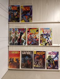 Lot Of Comics, Grim Jack, Grendel, Nexus, See Pictures For Titles And Issues.
