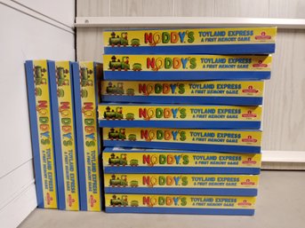 Box Of 11 'Noddy's Toyland Express' Memory Board Games. Never Opened. Still In Shrink-wrap