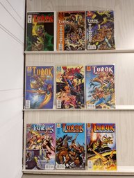 9  Valiant Comics: Turok Related. See Pictures For Titles And Issue Numbers. Most Are Bagged