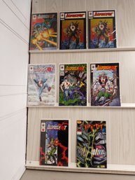8  Comics, Most Are Valiant's   BloodShot Related. See Pictures For Titles And Issue Numbe