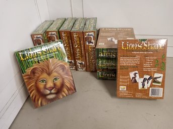 10 'Lion's Share' Games. Never Opened. Still In Shrink Wrap