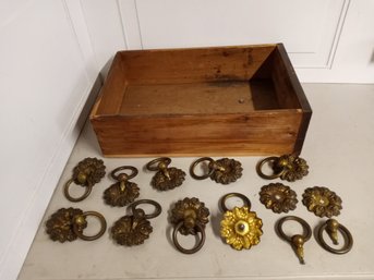 Decorative  Drawer Pulls. Eleven In All. Includes Drawer Pictured.