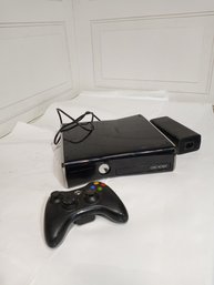 XBox 360 Console System, A Wireless Controller, Power Supply. Boots Up When Plugged In See Second Photo.