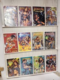 12 Avengelyne Related Comics Books. See Pictures For Included Issues And Titles.