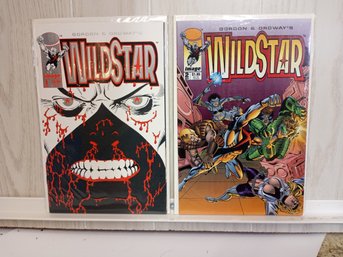 2 WildStar Comics. See Pictures For Titles And Issues. Comics Are Bagged And Boarded.