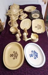 NIce Collection Of Pfaltzgraph Villag Pattern  Serving, Platters, Casserole Coffeepot  Punch Bowl And More!