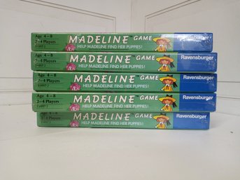 5 Madeline Board Games, Never Used, Still In Shrink-wrap