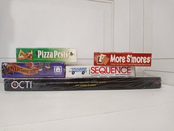 5 NOS Board Games. See Pictures For Contents Of This Lot
