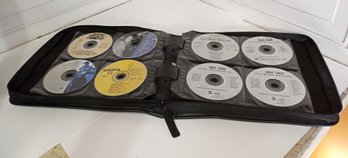 About 70 Music CDs In A Zippered Case