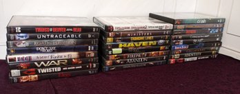 25  Action/ Thriller Movies, See Pictures For What Is Included In The Lot.