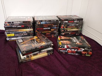 38 DVD Movies,  Action,  Suspense,  See Pictures For What Is Included In The Lot.