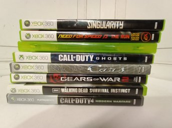 8 X-Box 360 Games. See Pictures For Contents Of This Lot.