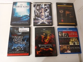 6 Horror  Movies. See Pictures For Contents Of The Lot