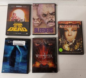 5 Horror Movies. See Pictures For Contents Of The Lot