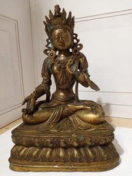 Metal Statuette. Stands About 12' Tall.