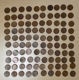 100 Wheat Back Pennies