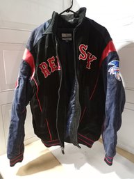 Boston Red Sox Leather Coat, Size XXL