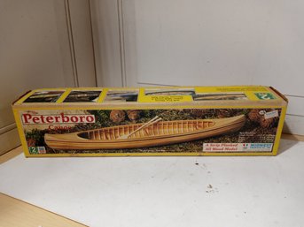 Midwest Brand Peterboro Canoe Model Kit.