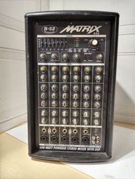 B-52 Matrix 600-Watt Powerered Stereo Mixer With DSP