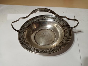 A Sterling Silver Tray With A Handle. Weighs 111.3g