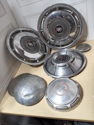 Collection Of  Antique Hubcaps. See Pics For Contents Of This Lot.